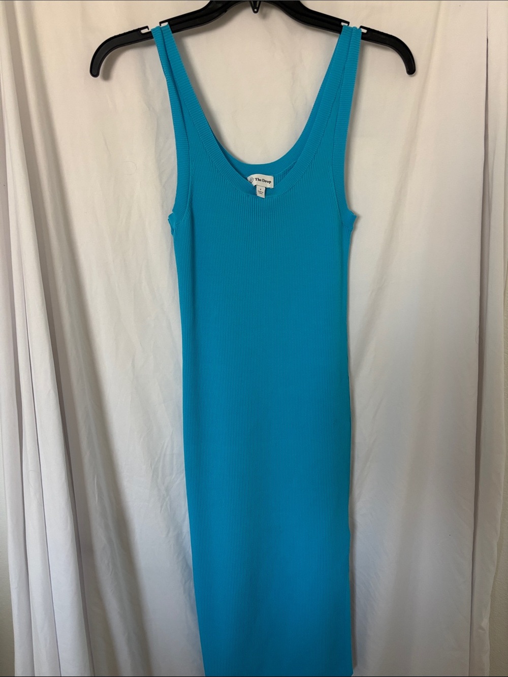 The Drop Women's Sleeveless Midi Dress in Teal Blue